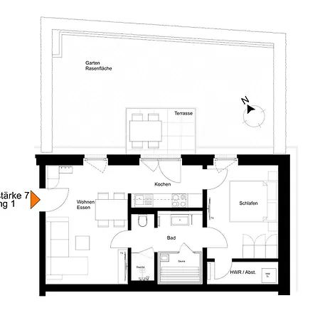Windstärke 7 - 1 Apartment Grömitz